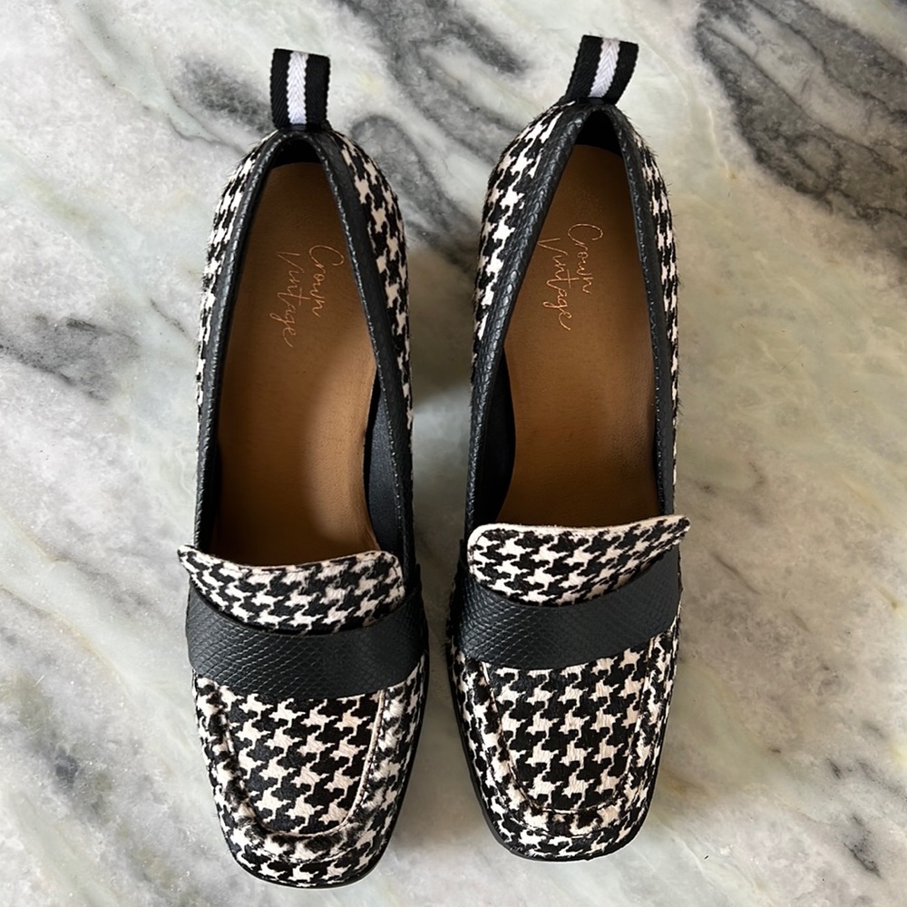 Crown Vintage Cow Mary Jane Platforms